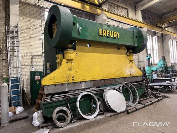 Прес листозгинальний, кривошипний кромкогиб Erfurt, PKXA 250х5600