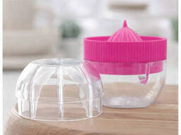 Пресс соковыжималка ручная для лимона и цитрусовых Розовый