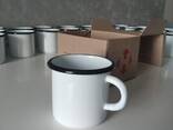 Продам эмалированную кружку 0,4л. , железная, чашка новая - фото 2
