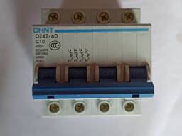 Продам модульный авт. выключатель DZ47-60 С10A 4пол. 6kA Chint