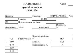 Продамо квасолю білу сорту Navy Beans врожаю 2026 року