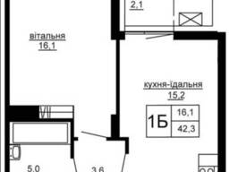 Продаж 1кім квартири 42 кв. м ЖК Варшавський deluxe