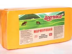Продукт молоковмісний сирний твердий «Мармуровий» 50%, ТМ Зорянка