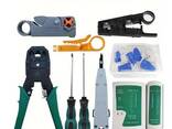 Професійний набір інструментів для обтискання та тестування мережевих кабелів 11-в-1 у фут - фото 2