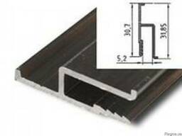 Профиль алюминиевый h образный для натяжных потолков