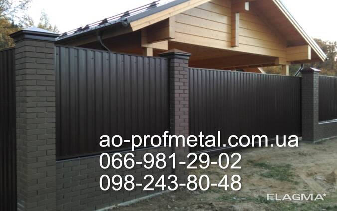 Профнастил чорного кольору 9005 матовий.