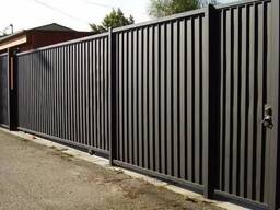 Профнастил ПС-10 с полимерным покрытием, толщина (мм) 0,4 8019 (темно-коричневый