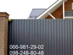 Профнастил графіт 7016 матовий, Профлист RAL 7016 PEMA.