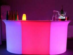 Прокат аренда светящейся светодиодной Лед LED мебели
