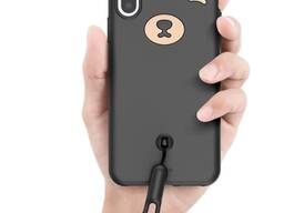 Противоударный Чехол Мишка с ушками ремешок на руку для iPhone X Чехол силиконовый Bea