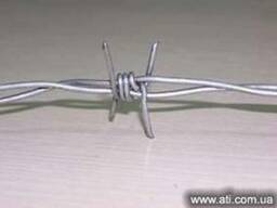 Проволока колючая 1,4 мм двухосновная оцинкованная