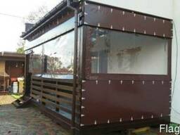 Мягкие окна из ПВХ - защита от ветра, осадков беседок