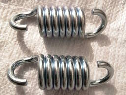 Пружина качелі садової 7 мм з гачками 90 градусів на 200 - 250кг , кресла кокона, гамака