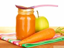 Пюре морковное натуральное, асептическое