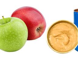 Фруктові та овочеві пюре : яблучне, персикове, грушеве, сливове, червоного перцю, моркви