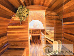 Квадро бочка 4,0м LUX исполнения Fassauna Thermowood Production