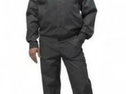 Костюм для разнорабочих, куртка с полукомбинезоном, серый