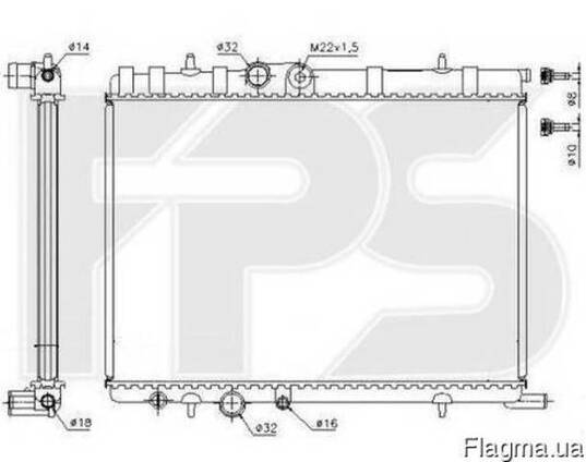 Купить Радиатор Охлаждения Пежо 206