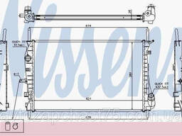 Радіатор Ford Mondeo III седан, універсал 2000-2007 року (Nissens, Данія)