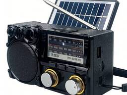 Радиоприемник FM AM SW с солнечной панелью, MP3 плеер (USB/TF), Bluetooth-динамик, 3.7...
