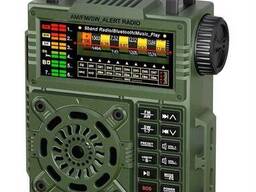 Радиоприемник FM/AM/SW, MP3 плеер (TF/USB) Bluetooth, аккумулятор 1200mAh 18650, SOS...