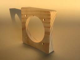 Рамка деревянная под розетку и выключатель на бревно и блокхаус