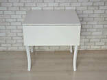 Раскладной стол с откидными полами Тавол Фолди ножки фигурные деревянные Белый - фото 2