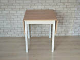 Раскладной стол с откидными полами Тавол Фолди ножки прямые деревянные Ясень + 3 стула - фото 3
