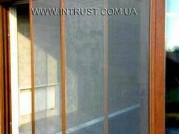 Раздвижная москитная сетка Золотой дуб