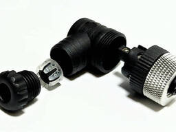 Разъем M12 разборный под кабель 5 pin, мама, тип А, IP67, ввод 90°