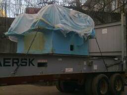 Разгрузка оборудования, станков из морских контейнеров