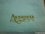 Разработка и вышивка логотипа на полотенцах