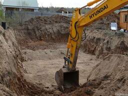 Устройство котлована под фундаментом