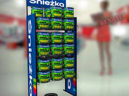 Рекламные стойки металлические для красок Sniezka
