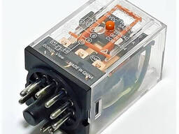 Реле электромагнитное MK3P, 3 перекидных контакта, 10/5 А 24 VDC