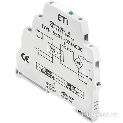 Реле интерфейсное полупроводниковое 1,2 А / 400 VAC 24 В