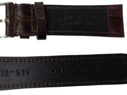 Ремешок, браслет для часов из кожи под крокодила Mykhail Ikhtyar Ш22 мм коричневый