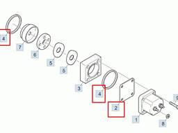 Ремкомплект клапана электромагнитного отсечки топлива SCANIA (пластина 2 кольца)