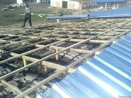 Ремонт крыш на ангарах, зернохранилищах