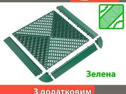 Решетка с дополнительным обрамлением зеленая