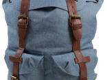 Ретро рюкзак городской Fashion Retro-Ruscksack 4061458074810 20L Голубой - фото 3