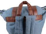 Ретро рюкзак городской Fashion Retro-Ruscksack 4061458074810 20L Голубой - фото 4