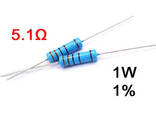 Резистор постоянный 1W 5,1 Ом ( 5,1Ω ) 1% металлооксидный - фото 3