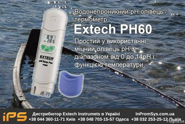 РН-метр водонепроницаемый компактный Extech PH60