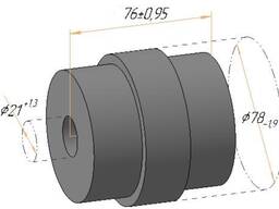 Ролик для ланцюгового транспортера 100 (без підшипника)