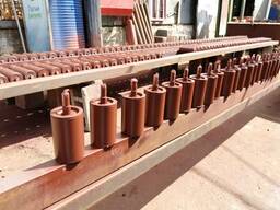 Ролик транспортерный D 76 L 195 L1 230 M14(16) дефлекторный (граната)