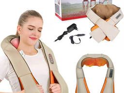 Роликовий масажер для спини та шиї massager of neck kneading