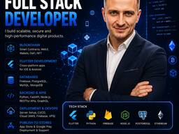 Розробка мобільних додатків та ПЗ під ключ — Flutter, AI, Fullstack