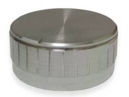 Ручка для переменного резистора R-08 серебро (D = 40мм H = 17мм), алюминий