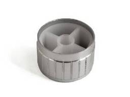 Ручка для переменного резистора R-12 серебряная (D=17мм H=13мм), алюминий